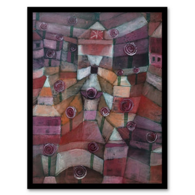 Artery8 Paul Klee Framed Wall Art Print Rose Garden Abstract PaintingA4 Size from B&Q