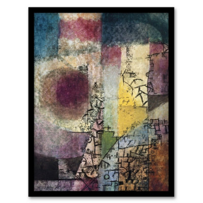 Artery8 Paul Klee Framed Wall Art Print Untitled Modern Abstract PaintingA4 Size from B&Q