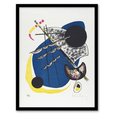B&Q -  Wassily Kandinsky Framed Wall Art Small Worlds Ii Abstract PaintingA4 Size