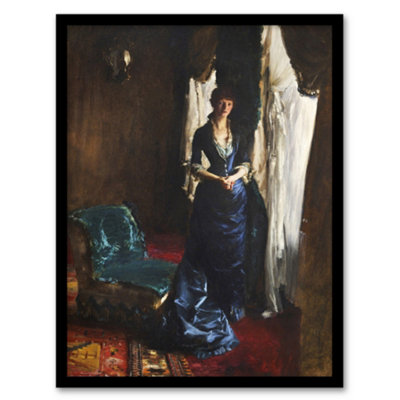 Artery8 John Singer Sargent Framed Wall Art Madame Paul Escudier PortraitA4 Size from B&Q
