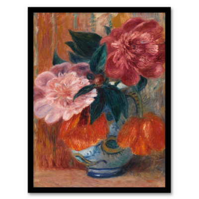 Artery8 William James Glackens Framed Wall Art Tulips And Peonies In PitcherA4 Size from B&Q