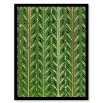 Artery8 Furuya Korin Framed Wall Art Print Vintage Japan Botanical PatternA3 Size from B&Q
