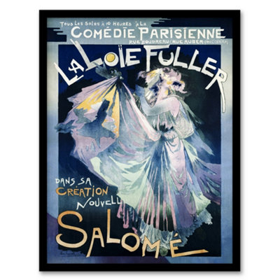 Artery8 Georges De Feure Framed Wall Art Print Salome Ballet Vintage AdvertA3 Size from B&Q