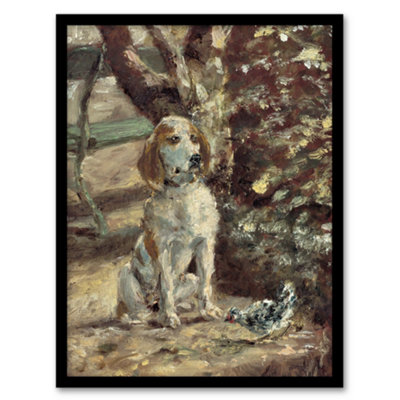 Artery8 Toulouse Lautrec Framed Wall Art Print The Artists Dog FlecheA3 Size
