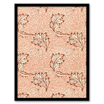 Artery8 William Morris Framed Wall Art Print Apple And Leaves PatternA3 Size from B&Q