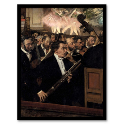 B&Q -  Edgar Degas Framed Wall Art Print The Orchestra At The OperaA3 Size