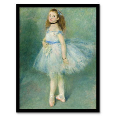 B&Q -  Pierre Auguste Renoir Framed Wall Art The Dancer Portrait PaintingA3 Size