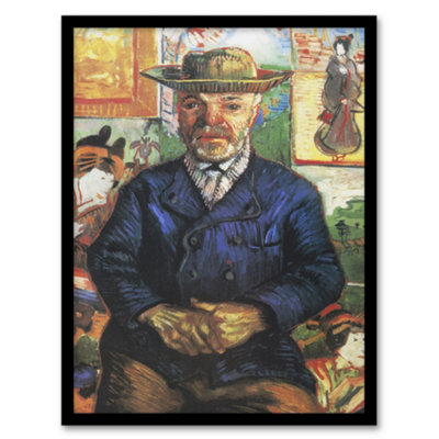Artery8 Vincent Van Gogh Framed Wall Art Print Portrait Of Pere TanguyA3 Size from B&Q