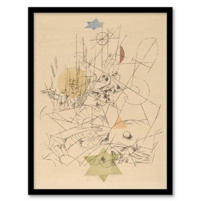 Artery8 Paul Klee Framed Wall Art Hope And Destruction Abstract PaintingA3 Size from B&Q