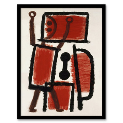 Artery8 Paul Klee Framed Wall Art Print Locksmith Playful Abstract PaintingA3 Size from B&Q