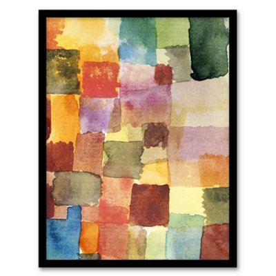 Artery8 Paul Klee Framed Wall Art Untitled Ii Colourful Abstract PaintingA3 Size from B&Q