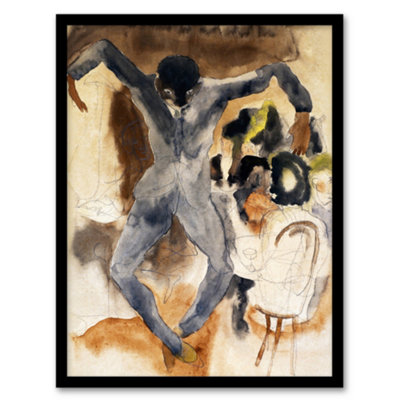 B&Q -  Charles Demuth Framed Wall Art Print Dancing At Marshalls HotelA3 Size