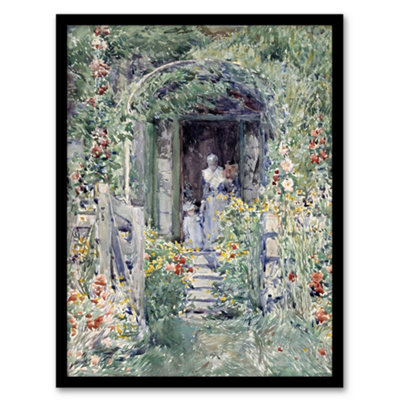 Artery8 Childe Hassam Framed Wall Art The Garden In Its Glory Floral PaintingA3 Size from B&Q