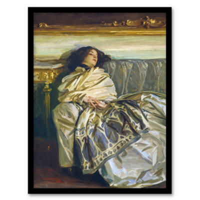 B&Q -  John Singer Sargent Framed Wall Art Nonchaloir Reclined PortraitA3 Size