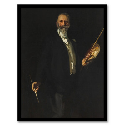 Artery8 John S Sargent Framed Wall Art Artist William Merritt Chase PortraitA3 Size from B&Q