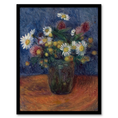 B&Q -  William James Glackens Framed Wall Art Print Flower Bouquet In VaseA3 Size