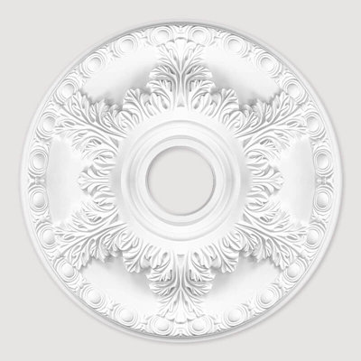 Uk Suspended Ceilings Eleganza Echo Premium Polyurethane Resin Ceiling Rose MedallionDurable Lightweight Easy Fix460mm