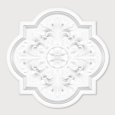Uk Suspended Ceilings Celestial Charm Premium Polyurethane Resin Ceiling Rose MedallionDurable Lightweight Easy Fix500mm