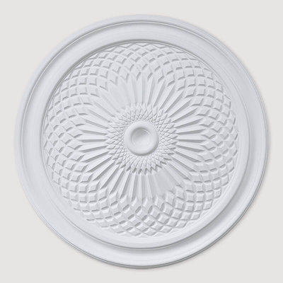  - Uk Suspended Ceilings Radiant Ripple Premium Polyurethane Resin Ceiling Rose MedallionDurable Lightweight Easy Fix560mm