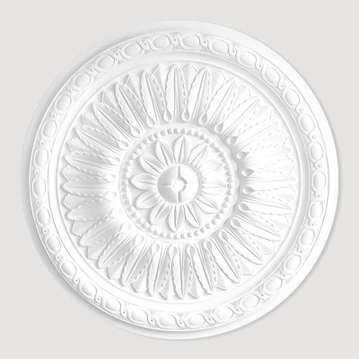 Uk Suspended Ceilings Girasole Premium Polyurethane Resin Ceiling Rose MedallionDurable Lightweight Easy Fix610mm