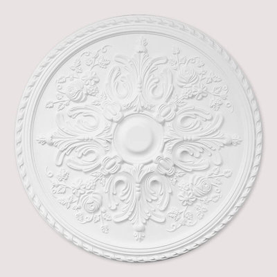  - Uk Suspended Ceilings Regal Rose Bud Premium Polyurethane Resin Ceiling Rose MedallionDurable Lightweight Easy Fix820mm