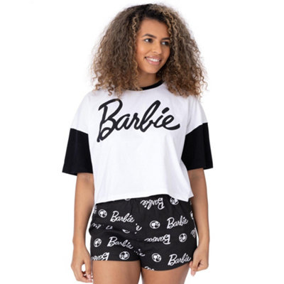Vanilla Underground Barbie Womens Multicoloured Short Sleeve Short Leg Pyjama Set (Large) from B&Q