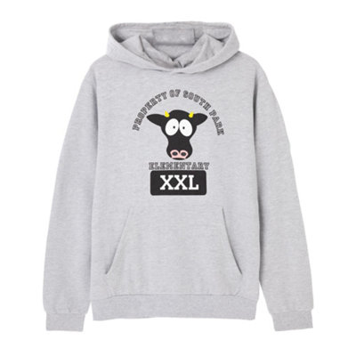 Vanilla Underground South Park Mens Grey Cow Hoodie (X-Large) from B&Q