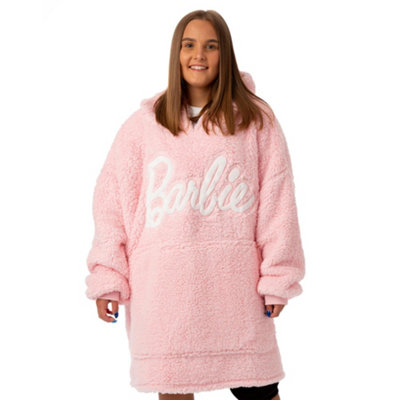 Vanilla Underground Barbie Womens Pink Blanket Hoodie (One Size) from B&Q