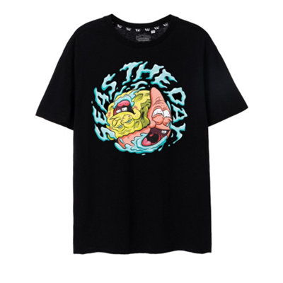 Vanilla Underground Spongebob Squarepants Mens Black Krusty Pants Seas The Day Short Sleeved T-Shirt (Medium) from B&Q