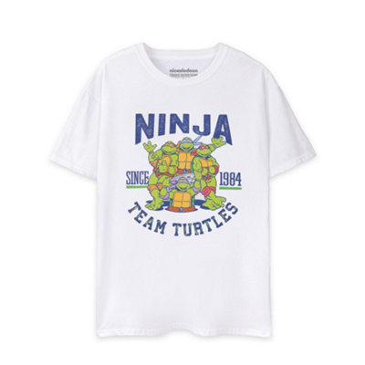 B&Q -  Teenage Mutant Ninja Turtles Mens White Collegiate 1984 Short Sleeved T-Shirt (Xx-Large)