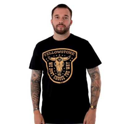 B&Q -  Yellowstone Mens Black We Don't Choose The Way Short Sleeved T-Shirt (Large)