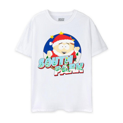 Vanilla Underground South Park Mens White Cartman Santa Short Sleeved T-Shirt (Medium) from B&Q