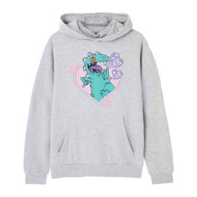 Vanilla Underground Rugrats Womens Grey Reptar Love Hoodie (X-Large) from B&Q