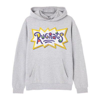 Vanilla Underground Rugrats Unisex Grey Classic Logo Hoodie (Small) from B&Q