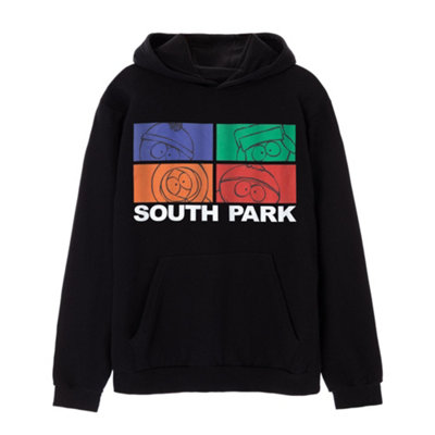 Vanilla Underground South Park Mens Black Coloured Blocks Hoodie (Small) from B&Q