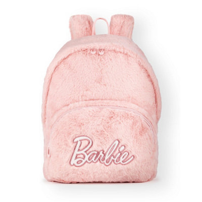 Vanilla Underground Barbie Womens Pink Furry Backpack (One Size) from B&Q