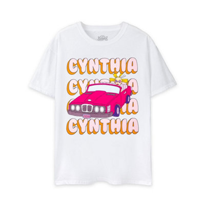 B&Q -  Rugrats Womens White Cynthia Car Short Sleeved T-Shirt (X-Large)