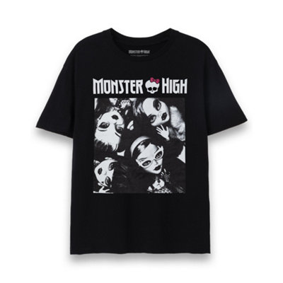 Vanilla Underground Monster High Womens Black Dolls Short Sleeved T-Shirt (Medium) from B&Q