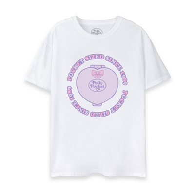 B&Q -  Polly Pocket Womens White Pocket Sized Short Sleeved T-Shirt (Xxx-Large)