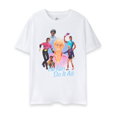 Vanilla Underground Barbie Mens White He Ken Do It All Short Sleeved T-Shirt (X-Large) from B&Q