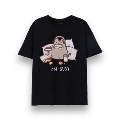 B&Q -  Pusheen Unisex Black I'm Busy Short Sleeved T-Shirt (Xxx-Large)