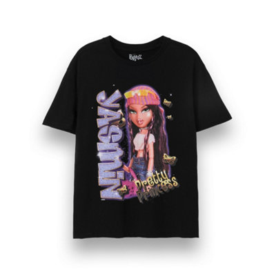 B&Q -  Bratz Womens Black Yasmin Short Sleeved T-Shirt (Medium)