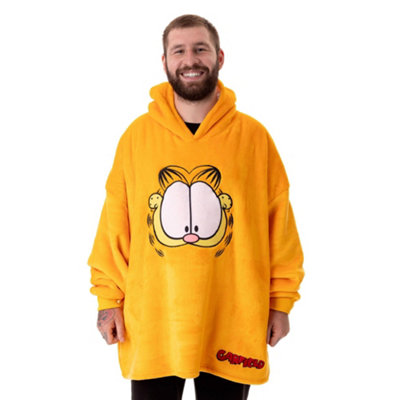 Vanilla Underground Garfield Unisex Orange Face Blanket Hoodie (One Size) from B&Q