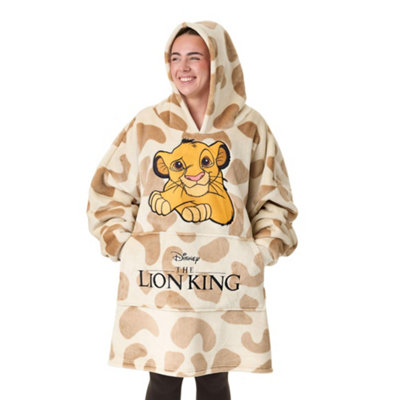 Vanilla Underground Disney Womens Beige The Lion King Blanket Hoodie (One Size) from B&Q