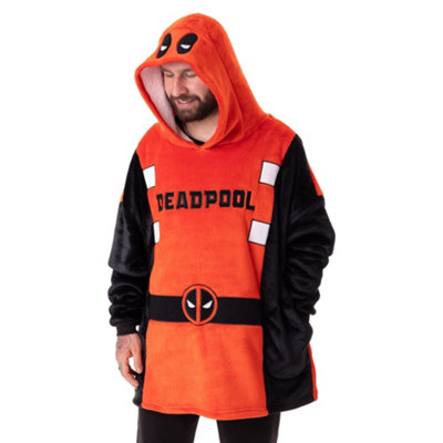 Vanilla Underground Marvel Unisex Multicoloured Deadpool Blanket Hoodie (One Size) from B&Q