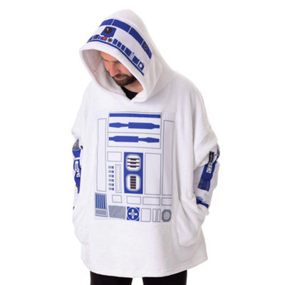 Vanilla Underground Star Wars Unisex White R2D2 Blanket Hoodie (One Size) from B&Q