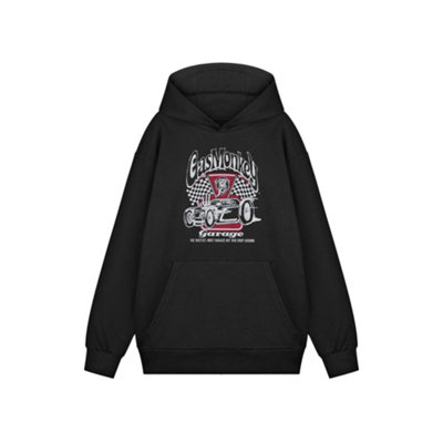 Vanilla Underground Gas Monkey Garage Mens Black Garage Flags Hoodie (Medium) from B&Q