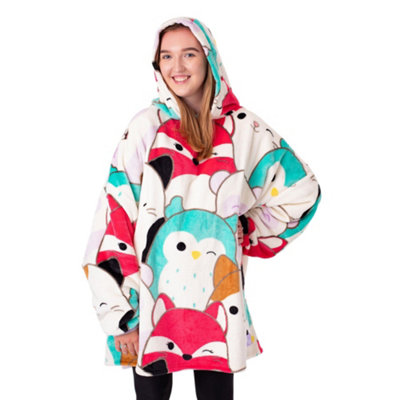 Vanilla Underground Squishmallows Womens Multicoloured Multi Character Blanket Hoodie (One Size) from B&Q
