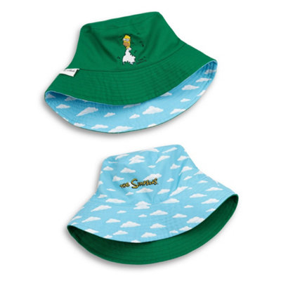 Vanilla Underground The Simpsons Mens Multicoloured Reversible Homer Bucket Hat (One Size) from B&Q