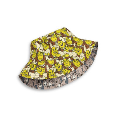Vanilla Underground Shrek Mens Multicoloured Reversible Donkey And Shrek Bucket Hat (One Size) from B&Q
